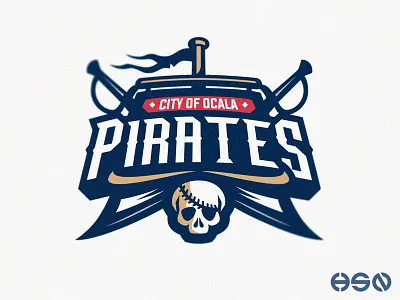 City of Ocala PIRATES bold branding design esports illustration logo logodesign mascot sports sports logo sportslogo strong team logo vector