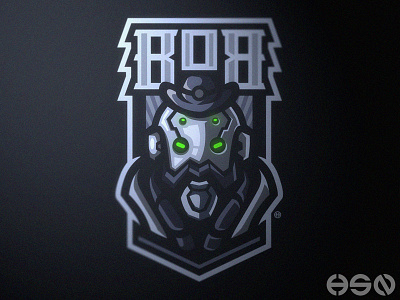 B.o.B. from Overwatch bold branding cool design esports gamers games gaming gaming logo illustration logo logodesign mascot overwatch sportslogo streamers strong team logo twitch typography