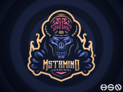 MASTERMIND bold branding design esports game gamers games gaming gaming logo illustration logo logodesign mascot sportslogo streamers strong team logo twitch typography vector