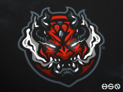 Cyber Oni / Oni Mascot Logo