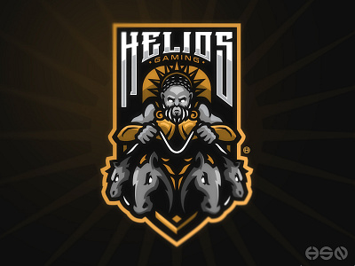 HELIOS bold branding design esports game gamers games gaming gaming logo illustration logo logodesign mascot sportslogo streamers team logo twitch typography ux vector