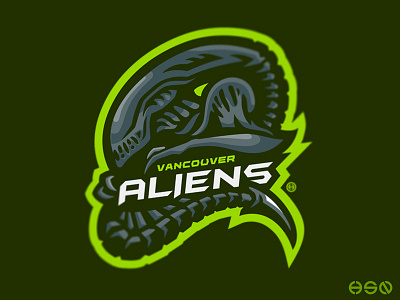 Vancouver ALIENS Mascot Logo