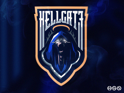 HELLGATE - Reaper Demon Hellkeeper mascot logo bold branding esports gamers gaming gaming logo illustration logo logodesign mascot sports sportslogo streamers strong team logo twitch typography vector