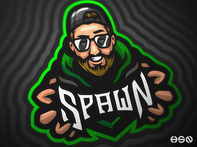 SPAWN bold branding cool design esports face gaming gaming logo illustration logo logodesign mascot sports sportslogo streamers strong team logo twitch vector