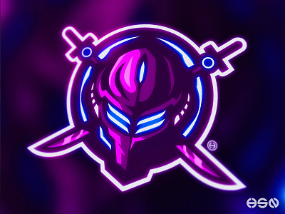 XENO - CYBER NINJA/SWORDSMAN MASCOT LOGO