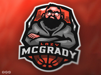 Lazy McGrady bold branding cool esports game gamers gaming gaming logo illustration logo logodesign logos mascot sports sports logo sportslogo streamers team logo twitch vector