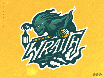 South Dakota Wraith Basketball Logo basketball bold branding esports gaming logo illustration lettering logo logodesign nba typogaphy ui ux vector