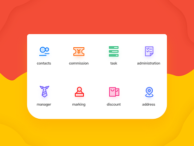 A set of icon designs app design icon ui