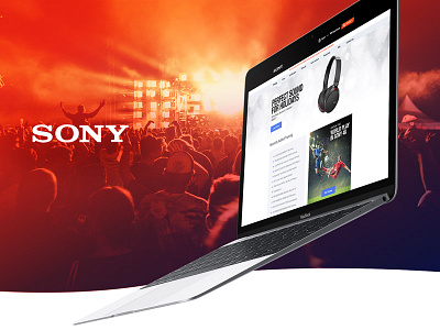 Sony Responsive training platform website responsive design ui design ux design web design
