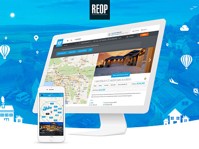 REOP Web and iOS design & Development app design ui design ux design web design