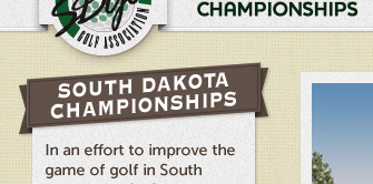 Golf Association header texture website