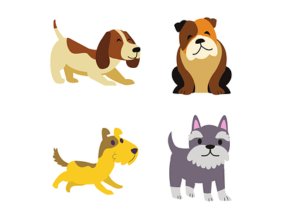 Dogs Designs ART branding design graphic design illustration logo puppy typography ui ux vector