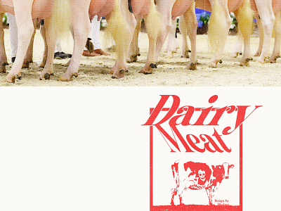Distinct : Dairy Meat. brand branding collage dailyposter depression design experiment graphic design illustration milk poster toxic