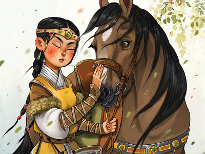 I love horse book cover character character animation character deaign illustrations stylized wind