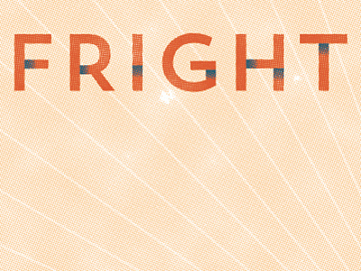 Frightened Rabbit airplane biscuit clouds design halftone illustration typography