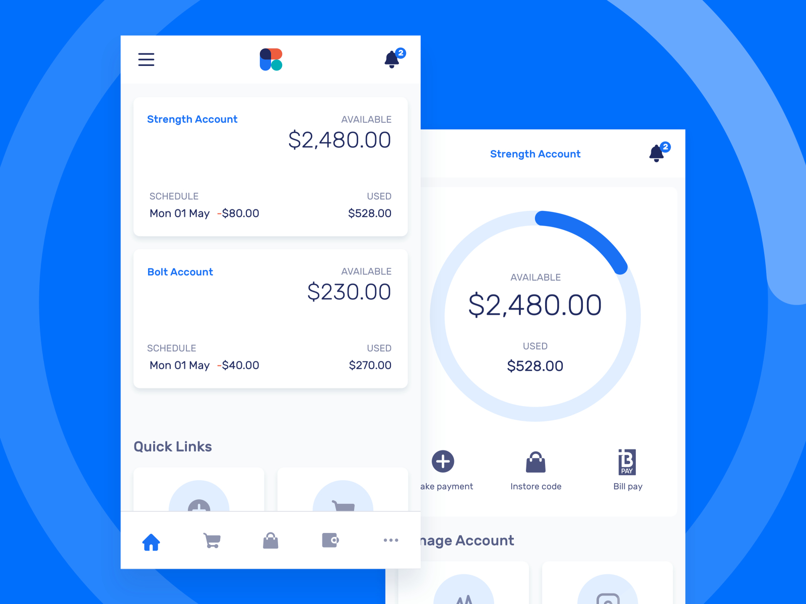 Banking & Finance app by Daniel Rad on Dribbble