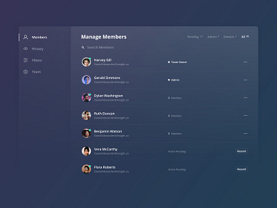 Settings & Admin Design - UX UI