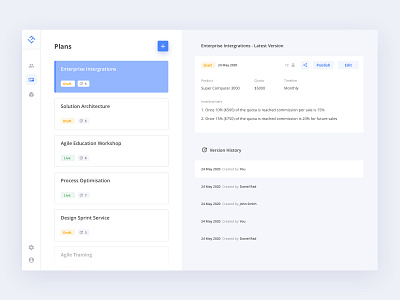 Real CMS Planner Dashboard | Split screen list