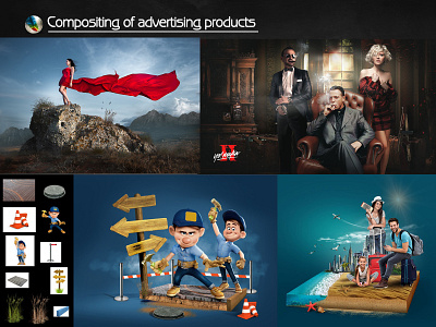 Compositing for websites and printed products