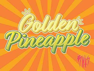 Golden Pineapple - Toke Pre-Rolls strain design branding design graphic design logo typography