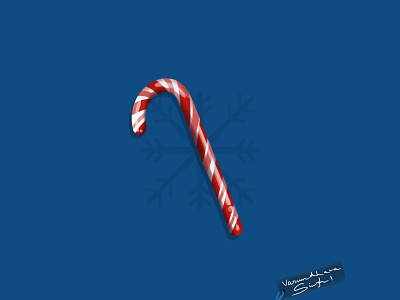 Throwback to Christmas icon series 19' candy cane christmas graphic design illustration procreate