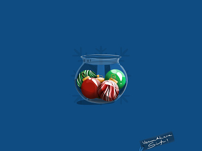 Throwback to Christmas icon series 19' baubles christmas graphic design illustration procreate