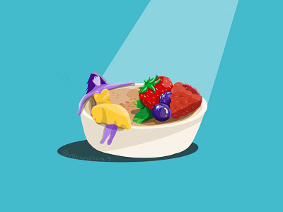 dRéaME BRÛLÉE behance creme brulee dribble food illustration graphic design illustration procreate