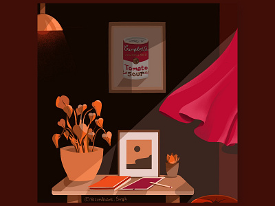 Cozy Corner behance cozy deisgn dribble illustration procreate work corner