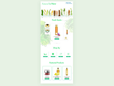 Beauty product landing page beauty graphic design ui design