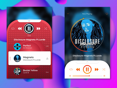 Music App Interface dailyui interface music app music player ui design