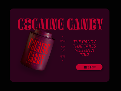 Cocaine Candy branding design digital package design packaging poster retro design typography typography art typography design vector vintage vintage design