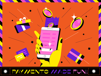 Mobile Payments! branding cash coin design digital illustration mobile mobile app money payment payment app phone poster typography typography design vector