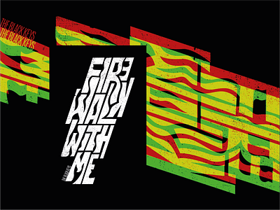 Fire Walk design digital handlettered handlettering layout music musicart musician poster procreate typography