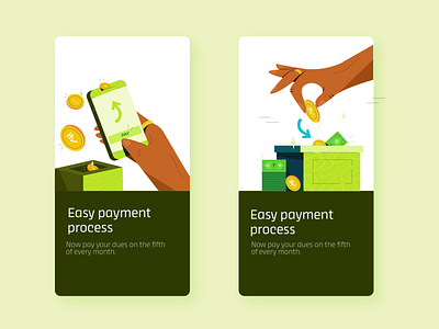 Easy Payment cash design digital hand drawn illustration money money transfer payment phone savings ui vector