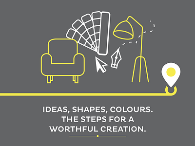 Illustrations for Litopat design furniture graphic illustrations industry interior