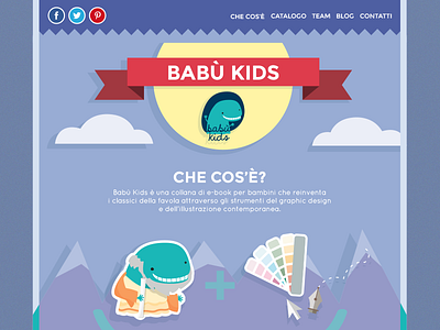 Babù Kids children colors e book fable illustration kids story web site