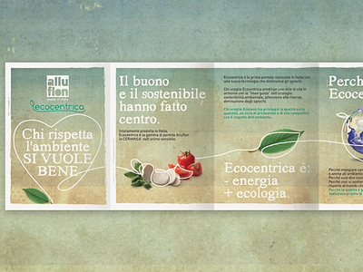 Ecocentrica brochure ecology graphic illustration pots