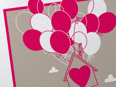 Balloons Of Love gallons illustraton love sweet home