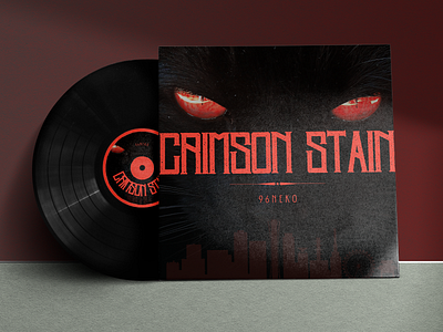 Album Cover Redesign | Rebound album black cat cd cover crimson design graphic design japan music osaka product design red vinyl
