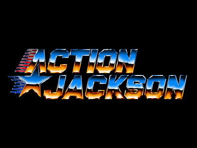 Action Jackson 80s chrome retro usa
