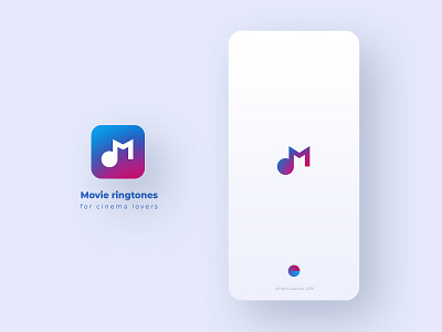 Movie Ringtones application ui design