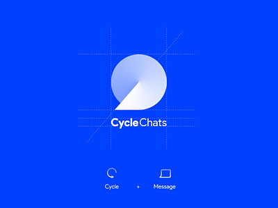 Cycle Chats Logo design blue chats cycle iran logo logodesign message tehran