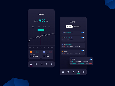 Bitoket cryptocurrency UI and UX Design