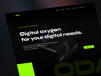 Oxygen Digital Agency web design