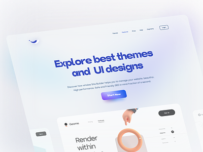 The Whale Themes UI Design