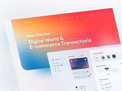 Shenase E-commerce Transaction Solutions e commerce e commerce design gradient iran landing solutions tehran transaction trend ui ux vector