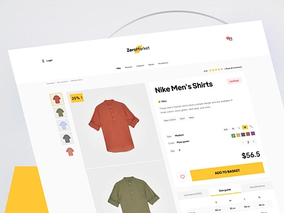 ZeroMarket Ecommerce Marketplace brand e commerce ecommerce fashion iran landing logo market marketplace online shop shop tehran ui ux