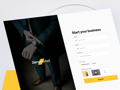 ZeroMarket Ecommerce Marketplace - Start page