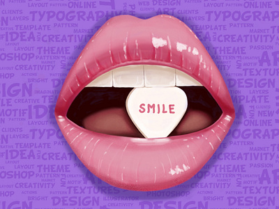 #My #Work #Illustracion #Digital #Lips