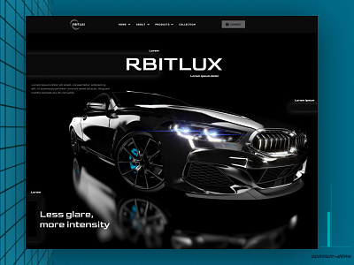 Landing car company cars page header landing page ui uiux ux website